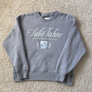 Abercrombie Lake Tahoe Crewneck Sweatshirt Gray Size M